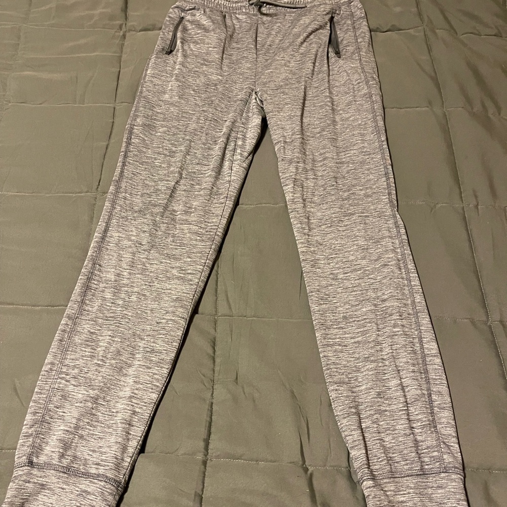 Gray Boys Joggers all in motion